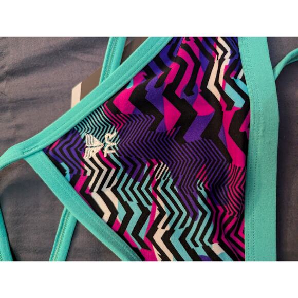 NWT TYR Tropical Mini Bikini M UPF 50 Swimsuit Bathing Suit Pool Vacation Beach - Picture 2 of 5